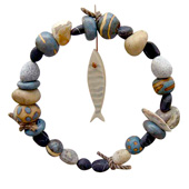 Jan Guest coastal art - Fish Wreath